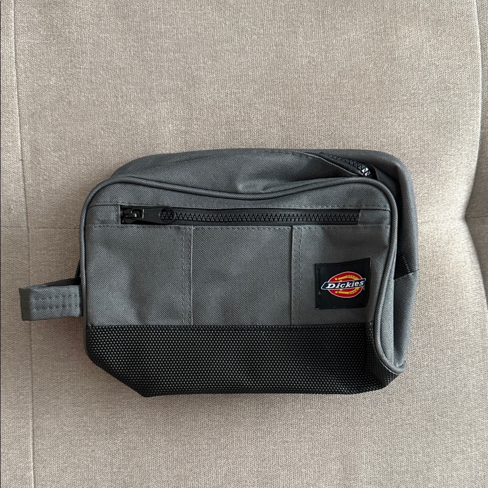 Dickies Charcoal and Black Toiletry Bag